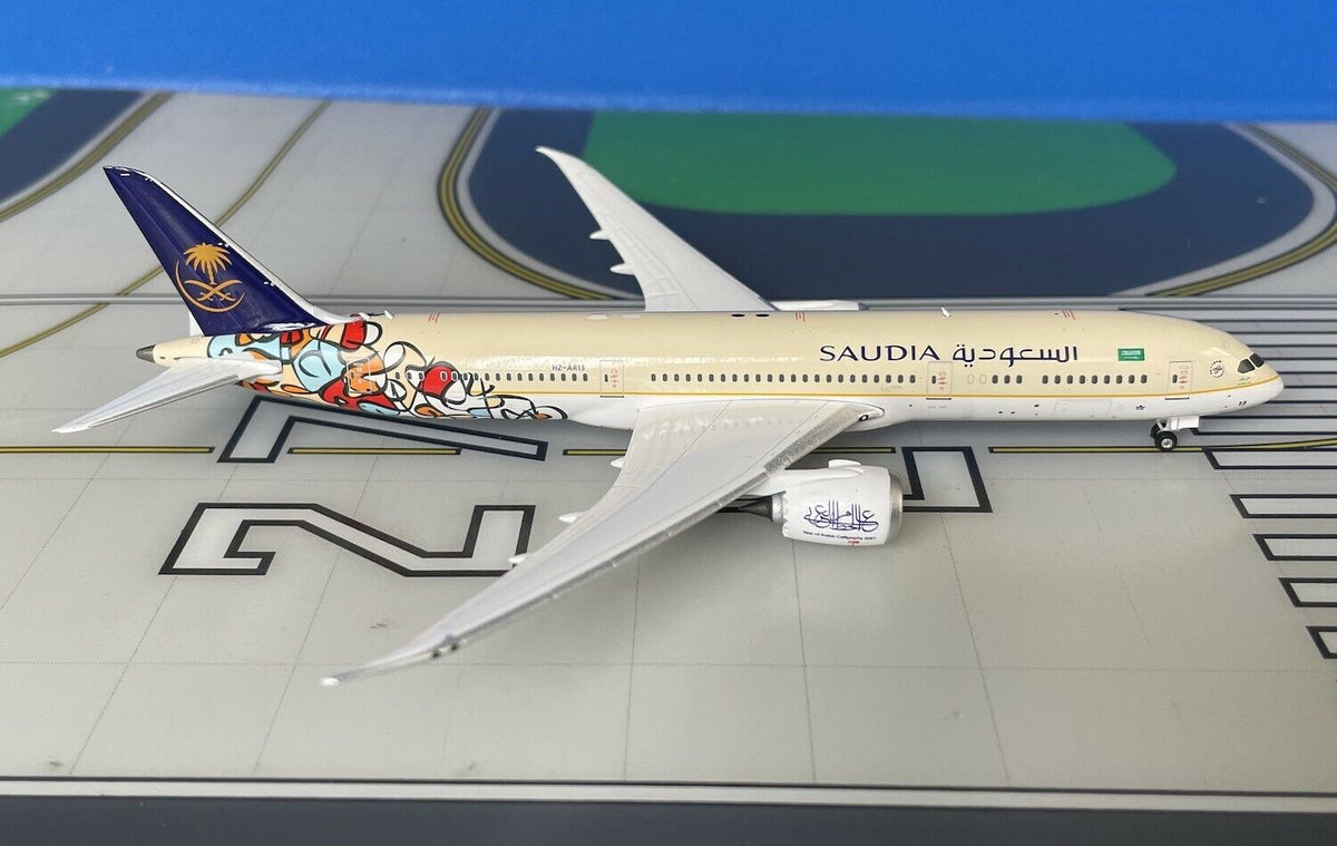 Saudia Boeing 787-9 HZ-AR13 Arabic Calligrapy 1/400 scale diecast Phoe ...